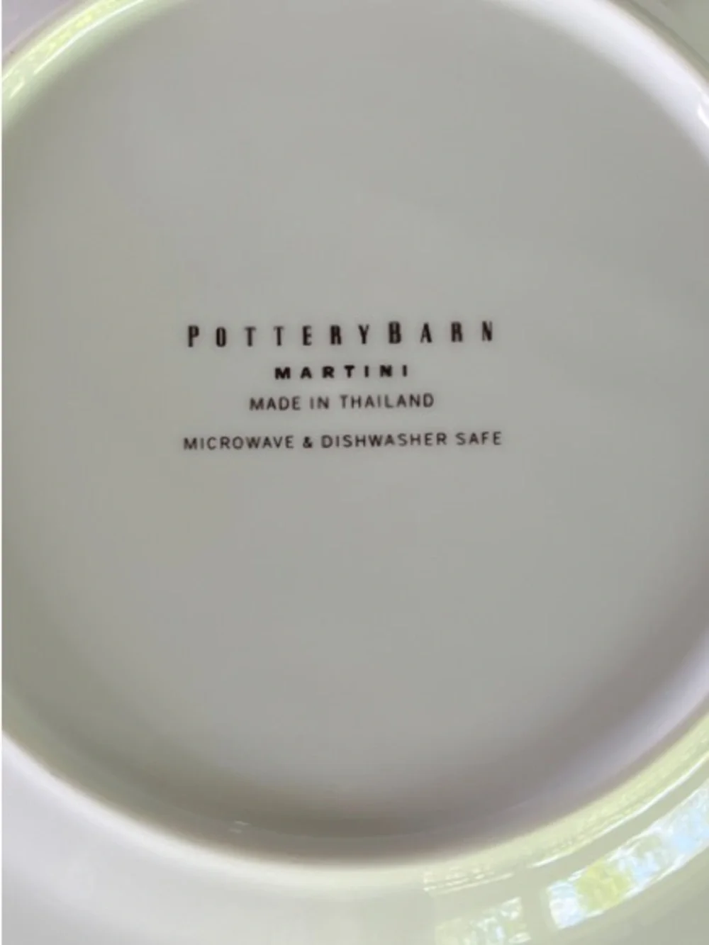 Pottery Barn Vintage Martini Cocktail Appetizer Dessert Plates  Set of 4